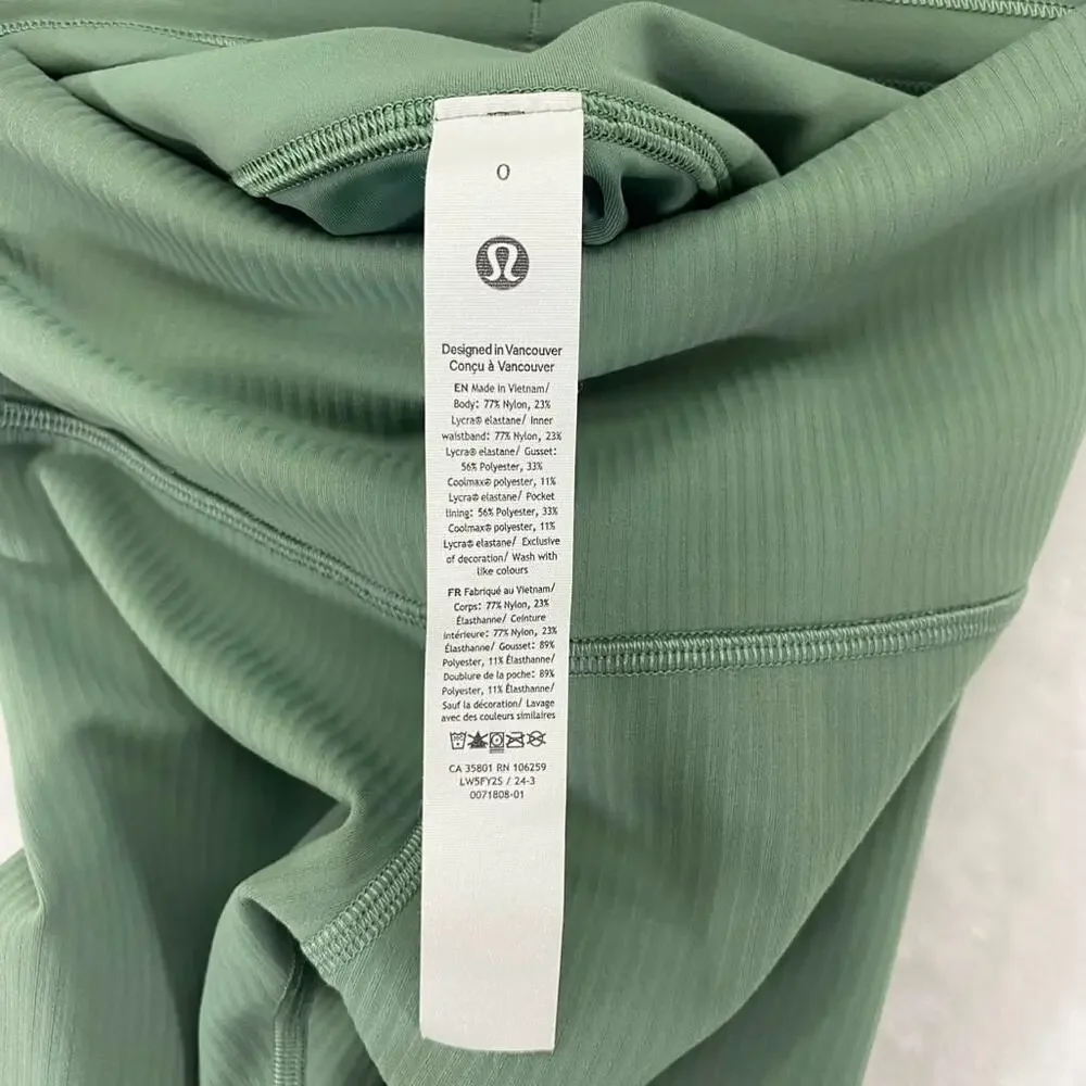 Lululemon Base Pace High-Rise Ribbed Tight 25